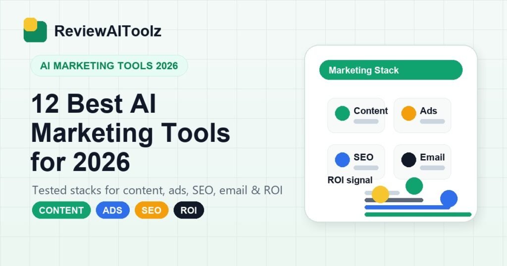 12 Best AI Marketing Tools for 2026: Compared & Ranked for Content, Ads, SEO and ROI