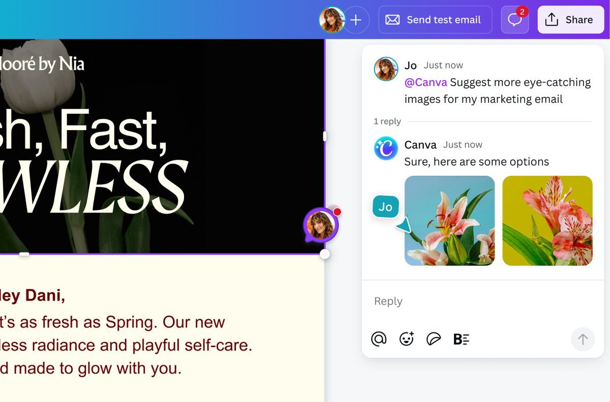 Canva AI design and marketing content workspace preview